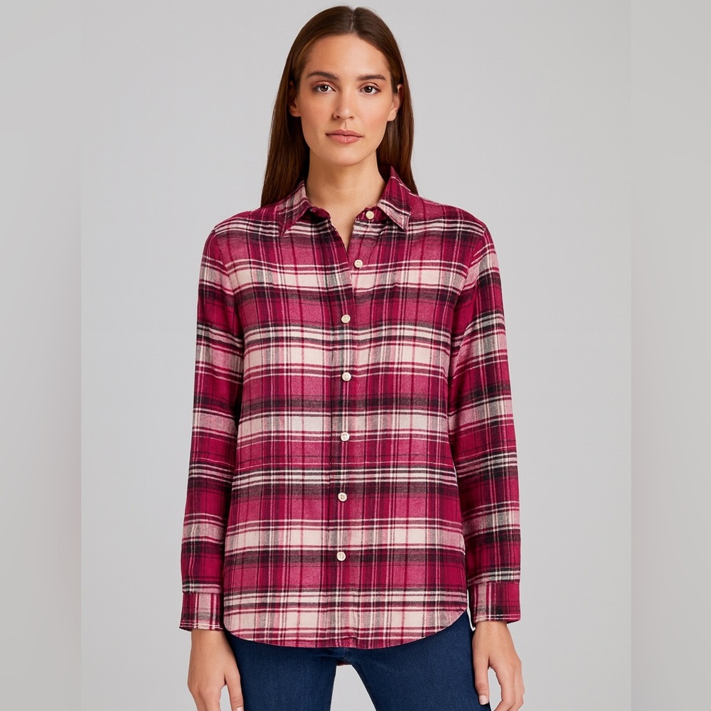 NEW. GAP, Boyfriend Flannel Candice. Size:‎ M.